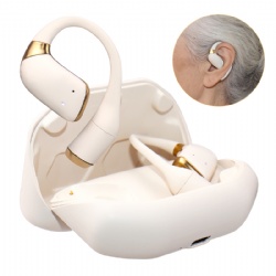 EMAIYOI hearing aids with Ultra-clear, Natural Sound -Rechargeable OTC Hearing Aid. Smart Noise Cancellation, Multi-Channel HD hearing aid, White color designed for mild to moderate hearing loss.