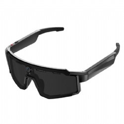 AI Smart Glasses with 4K Camera, 1200P Video, 6-Axis EIS Anti-Shake, ChatGPT Assistant, AI Recognition & Translation, IP54 Waterproof for Cycling, Hiking, Running, Vlogging